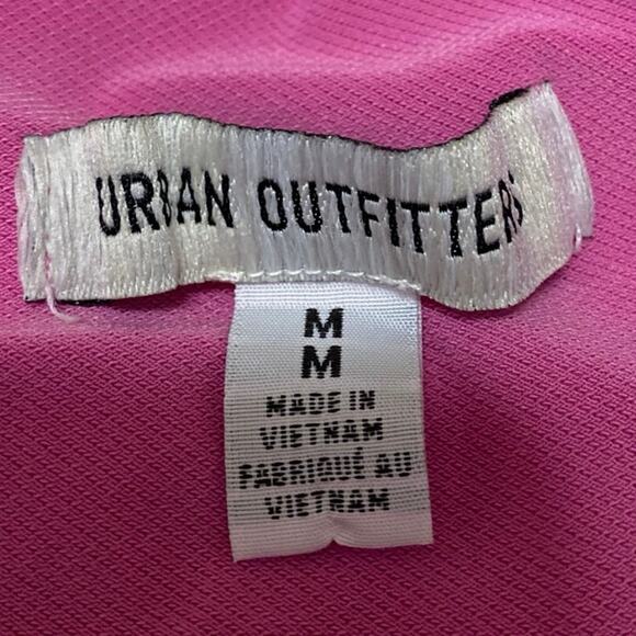 Urban Outfitters Women's Pink Strapless Sleeveless Asymmetric Bandeau Tube Top M - Picture 3 of 4